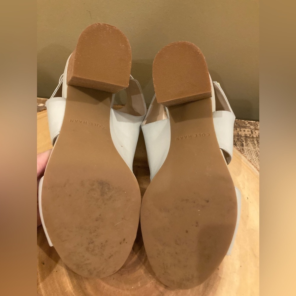 Cole Haan Womens Kathlyn Bootie New Size 5.5 Grey Peep Toe Block Heel - Picture 11 of 16
